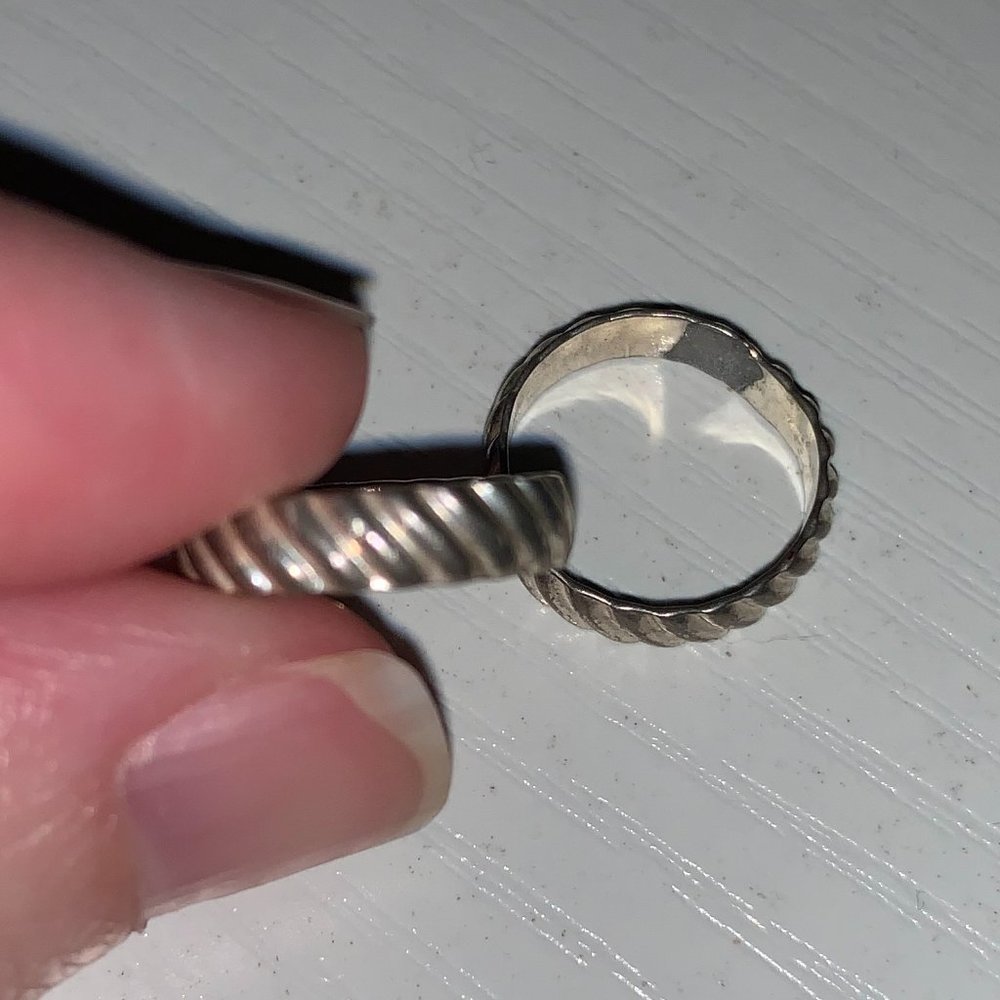 3/4 3.5mm Sterling Silver Twist Ring